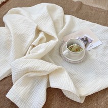 목화베리 무지 순면요루거즈 3중 블랭킷