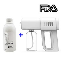 디큐브 방역제균스프레이 무선 소독기(건) + 300ML 소독액 증정 / 셀프방역 항균 살균소독 세정 탈취 냄새제거 공기정화 / 유치원 어린이집 미용실 가정 사무실 학원 매장