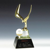 골프 우승 이글 트로피 기념패 주문제작 선물, 단품