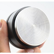 53/51/49/58MM 조정 가능한 커피 탬퍼 스테인레스 스틸 리플베이스 마코론 압력 해머 액세서리, 58mm, Ripple Black