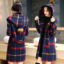 SAMARA 여자 아우터 코트 체크 상의 겨울코디 여성코트CT2 564149571660