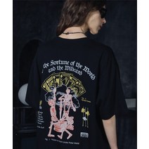 꼼파뇨 카드플레이 반팔티 블랙