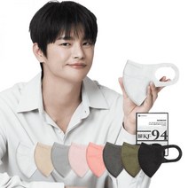시노텍스 컬러 귀편한 미세먼지 KF94 마스크 새부리형 50매, 소형(S) 50매, KF94라이트핑크