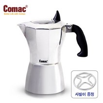 코맥 모카포트 6컵-E3 [에스프레소 커피메이커/카푸치노 조리기구/커피용품] 사발이, 선택완료, 단품없음