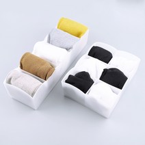5칸 6칸 속옷정리함 반투명 칸막이 양말정리함 플라스틱 브래지어 수납 박스 서랍 정리, 1개