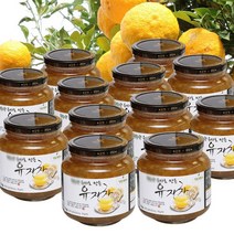 에덴 무농약유자로 만든 고흥유자차(1kg 12병) 유자청 유자원액, 고흥유자차(정백당) 1kg 12병