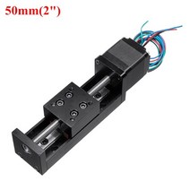 리니어 가이드 모듈 소형 레일 슬라이드 샤프트 베어링 인치 스트로크 형 슬라이딩 테이블 선형 스테이지 이송 플랫폼 앰프 스테퍼 모터 키트, 12mm 피치