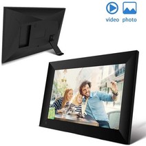 디지털 사진 프레임 10 인치 WiFi HD IPS 터치 스크린 디스플레이 자동 회전 응용 프로그램을 통해 공유, 01 Black_02 미국 플러그