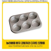 마들렌틀 휘낭시에 레몬 까눌레 머핀 빵 틀 만들기 12 도넛 금형 작은 케이크 베이킹 가정용 종이 컵 베이킹 트레이 오븐 도구 금형 베이킹, 골드6구 대형원형틀, 1개