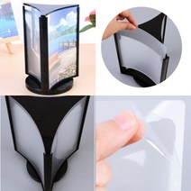 삼미호 3면 꽂이 블랙 A6 피부관리메뉴 호텔메뉴판 미용메뉴판 네일메뉴판 뷰티샵메뉴판 네일샵가격표 회전메뉴판 헬스장가격표 필라테스가격표