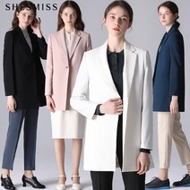 쉬즈미스 쉬즈미스 미니멀 솔리드 원버튼 재킷