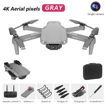uhd안테나 tv안테나 dmbtv 라디오안테나 tv수신카드E99 Pro2 RC 미니 UAV 4K 1080P 720P 듀얼 카메라 WiFi, 07 Grey Single 4K-1B