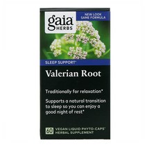 Gaia Herbs Valerian 발레리안 450mg 60캡슐 1개