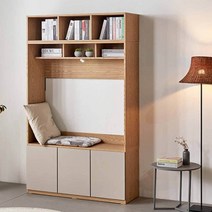 Sunshine 전면티비장 거실전면장 tv수납장 상부장 하부장 1200, 화이트