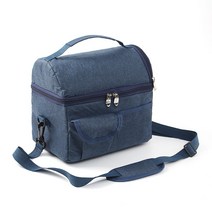 2단구조 아이스 크로스백 보냉가방 8L 소풍도시락