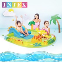 인텍스 마이 디노파크 에어 풀장 수영장 물놀이 분수 미끄럼틀 워터파크
