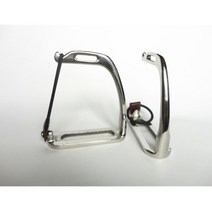 말안장 승마안장 안정커버 스테인레스 스틸 공작 등자 고무 링 및 가죽 스트랩 말 패드 없음 장비, 한개옵션0