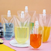 비닐백 음료 보관 스파우트 파우치 200ml DD-10290음료보관용기 치어팩 음료팩 음료파우치 파우치팩 쥬스팩 쥬스파우치 스파우트 스파우트파우치 캡파우치 투명스파우트파우치 스탠딩지퍼백 생과일쥬스파우치, 본상품, 본상품