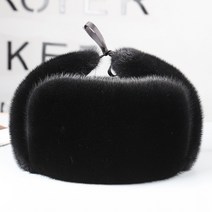 방한모 밍크모자 남중장년 남성 통밍크밍크밍크모자 동북귀덮개 보온 뇌봉면모자 겨울