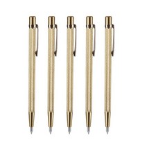 다이아몬드 금속 마커 조각 펜 텅스텐 카바이드 펜촉 5 개 유리 세라믹 나무 손 도구, [01] Gold