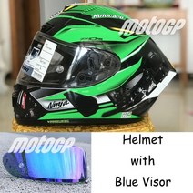 하프페이스 헬멧 바이크 경량 x-fourteen 풀 페이스 x-spirit iii 녹색, 레보 블루, m
