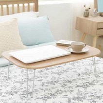 자취생 다리접이 곡선형 1인밥상 침대사용 좁은공간 다과상 혼족 베드트레이 원룸, 옵션1 내츄럴