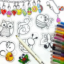 슈링클 마술종이 매직페이퍼 30종 마법종이 쉬링크아트 키링 플라스틱 필름, RS001