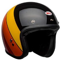 BELL 커스텀 500 헬멧 (매트 블랙 - 라지), Medium, Riff Gloss Black/Yellow/Orange, Riff Gloss Black/Yellow/Orange