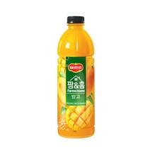칠성 델몬트 팜앤홈 망고 과일주스 음료수 사무실 탕비실 1.2L 6본 1세트, 50세트
