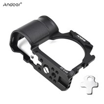 Andoer 카메라 케이지 알루미늄 합금 비디오 케이지 콜드 슈 마운트 소니, 노옵션