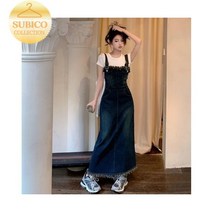 데님 원피스 청 스커트 백예린 키치룩 다낭여행옷차림 동남아 지락실 안유진 오버롤 보라카이