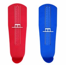 어린이 발사이즈 발길이 측정기 2개 아기발재기 어린이발 산후조리원 유아, 레드