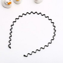 메탈 웨이브 스프링 머리띠 남자 남녀공용 헤어밴드 단품