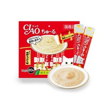 이나바 챠오츄르 참치해물믹스14g 20P(127) 고양이 마약간식, SC-127 참치&해물믹스