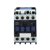 CJX2-1210 0910 AC 접촉기 12A 9A 3 상 3 극 코일 전압 없음 380V 220V 50Hz Din 레일 장착 3 P + 1NO 정상, 07 0910 AC36V