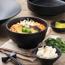 먹토 멜라민 면기 우동기 라면기 덮밥 짜장면 짬뽕 국수 비빔밥 탕기 우동 라면 그릇, 25-먹토 독도 면기 2호, 검정