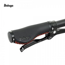 트위터자전거 BALOGA 프리미엄 에르곤 가죽 핸들그립, BLACK/RED+0원