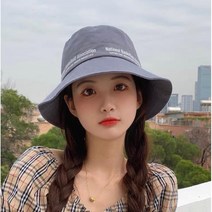 Momolatti 여성 봄 일일 여가 편지 인쇄 여름 모자 버킷햇