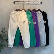 씨샵인더룸 / 비쥬얼 기모 라벨 밴딩 조거 팬츠 5color