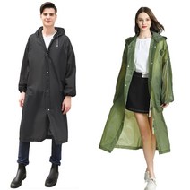 남자 여성 EVA 우비 2개 성인 레인코트 비옷 등산 낚시 캠핑 우의