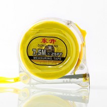 7.5M 화이트 실리콘 스틸 자동 줄자 길이재기 도배작업 인테리어 현장답사 타일공사 목공시공 실측