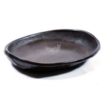 업소용주방용품뚝배기 접시 옹기타원(수타원) 2호(130mm)업소용 주방용품