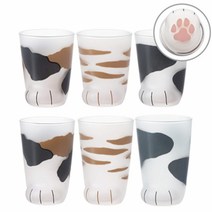 코코네코 엄마 고양이발컵 유리컵 300ml 마니또 신혼부부 집들이선물, 1개, 무지(불투명)