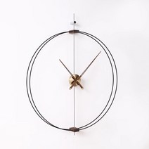 스페인 디자인 인테리어 거실 대형 수입고급 북유럽 모던 벽시계, 더블 링  지름 60cm【골드 다이얼】