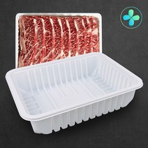 LA갈비 트레이 2kg 50개 정육포장 PP용기 정육점 진열트레이 고기선물세트포장 갈비용기 LA-2, 백색, 100개