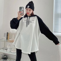 홍공장 봄 빅사이즈 루즈핏 오버핏 나그랑 후드티셔츠