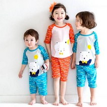 배냇베이비 7부 해피니스 실내복-아바드, 사이즈:M / 색상:오렌지