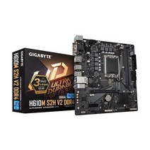 기가바이트 H610M S2H V2 D4 듀러블에디션 메인보드 (LGA1700 DDR4 M-ATX) 제이씨현, 1개, 선택하세요