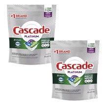 Cascade 플래티넘 프레시 향 식기세척기용 세제 21개입, 2개, 331g