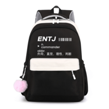 16 mbti 태그 펜던트 키링 가방부착용 악세서리 엠비티아이 휴대용 선물 성격유형 생일, 프리사이즈, 3 블랙